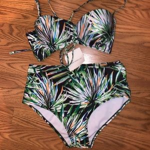 zaful tropical bikini